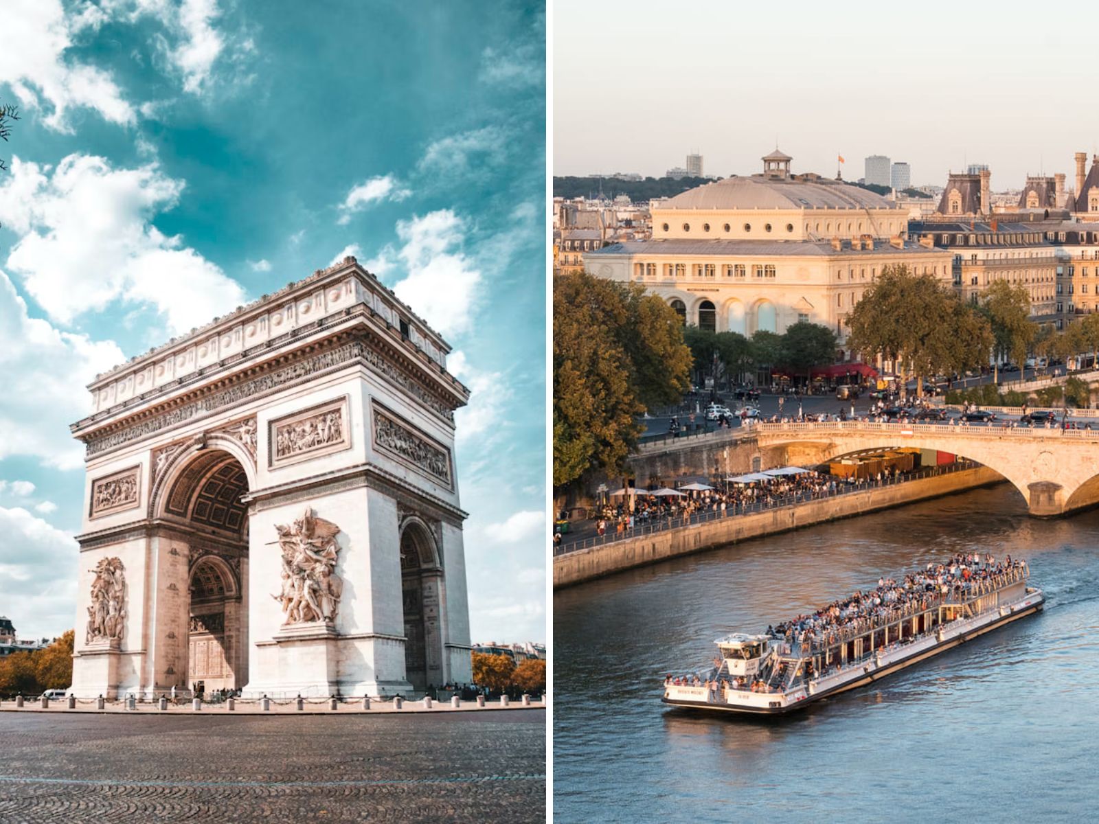 Arc de Triomphe Ticket with Immersive Audioguide & Seine River Cruise - MY WONDER ACCESS