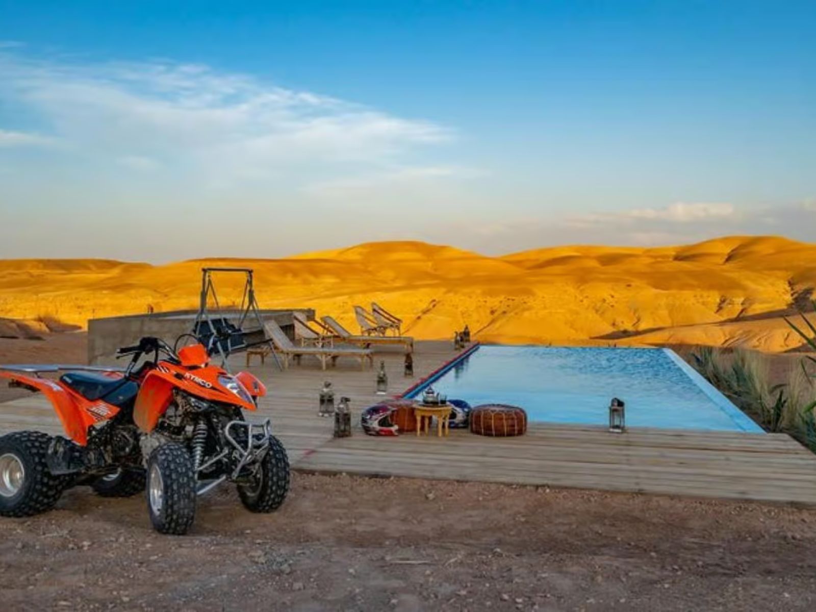 Marrakesh: Agafay Desert Quad Biking Tour with Dinner - Show - MY WONDER ACCESS
